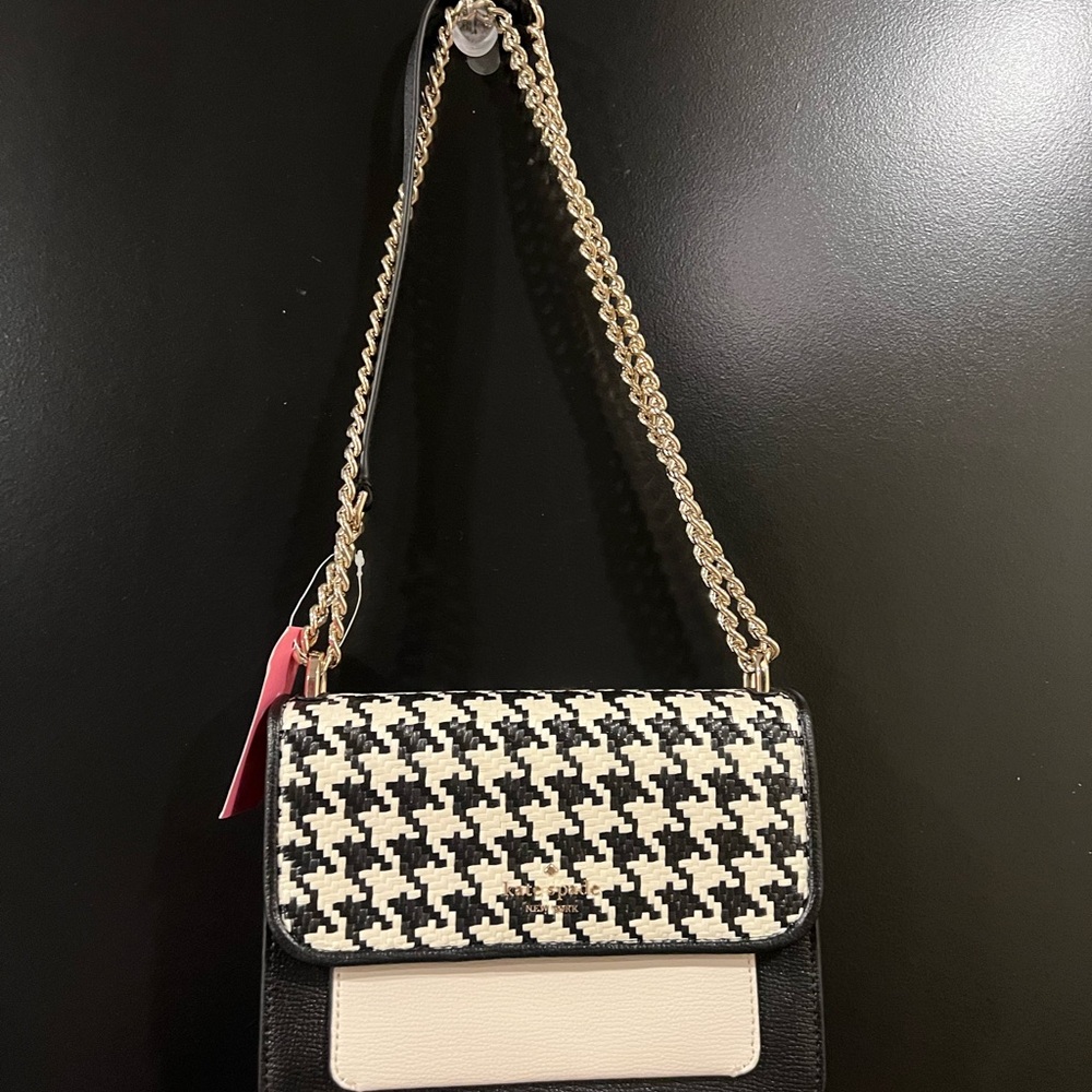 Chic Black and White Houndstooth Women's Bag